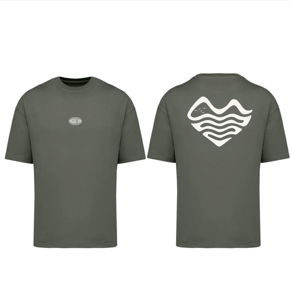 T-SHIRT OVERSIZE - KAKI