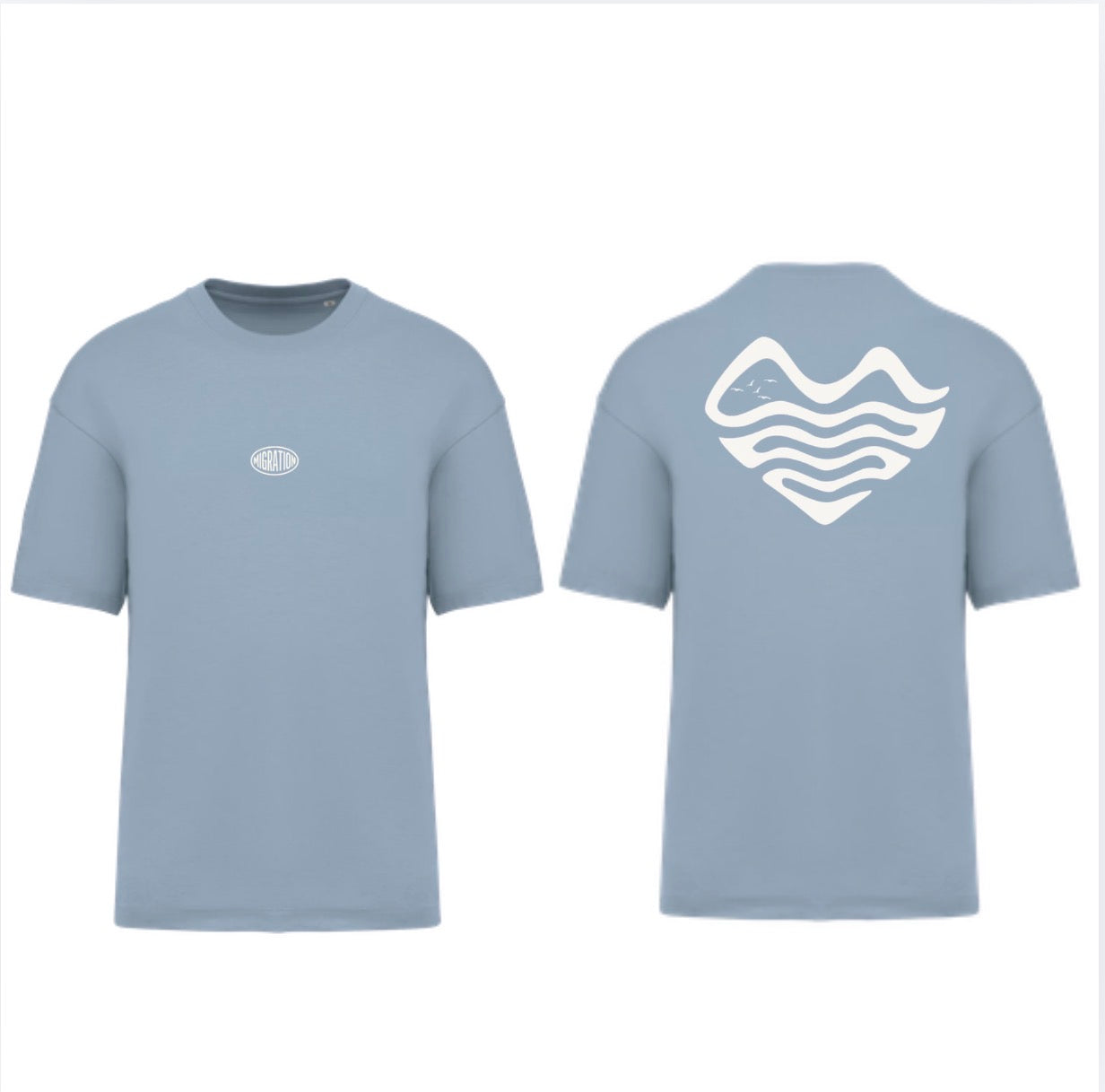 T-SHIRT OVERSIZE - BLEU