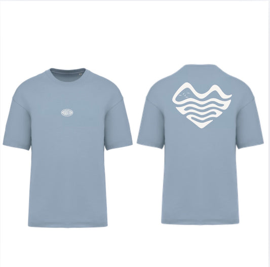 T-SHIRT OVERSIZE - BLEU