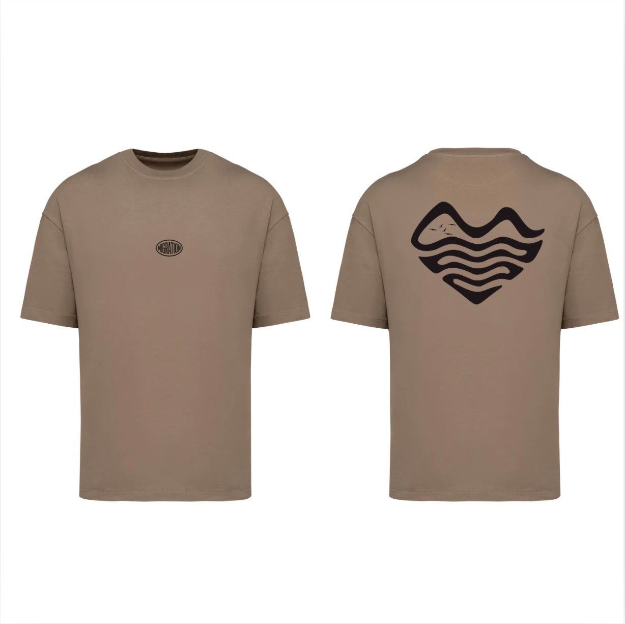 T-SHIRT OVERSIZE - BEIGE