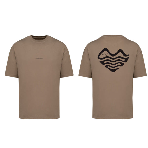 T-SHIRT OVERSIZE - BEIGE