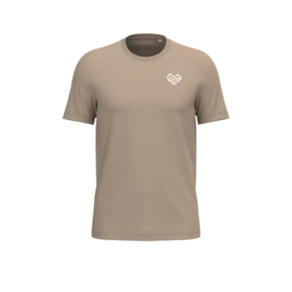 T-SHIRT COEUR BEIGE