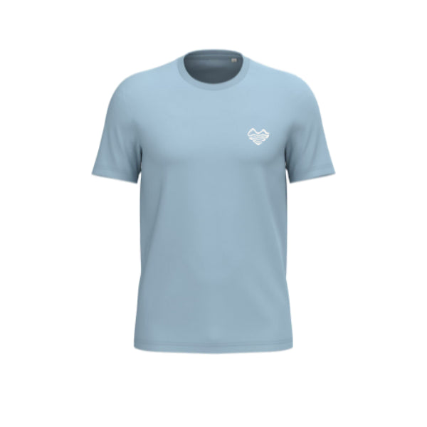 T-SHIRT COEUR BLEU