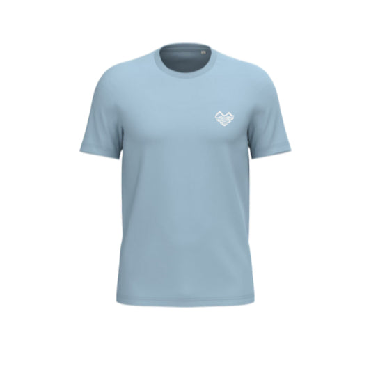 T-SHIRT COEUR BLEU